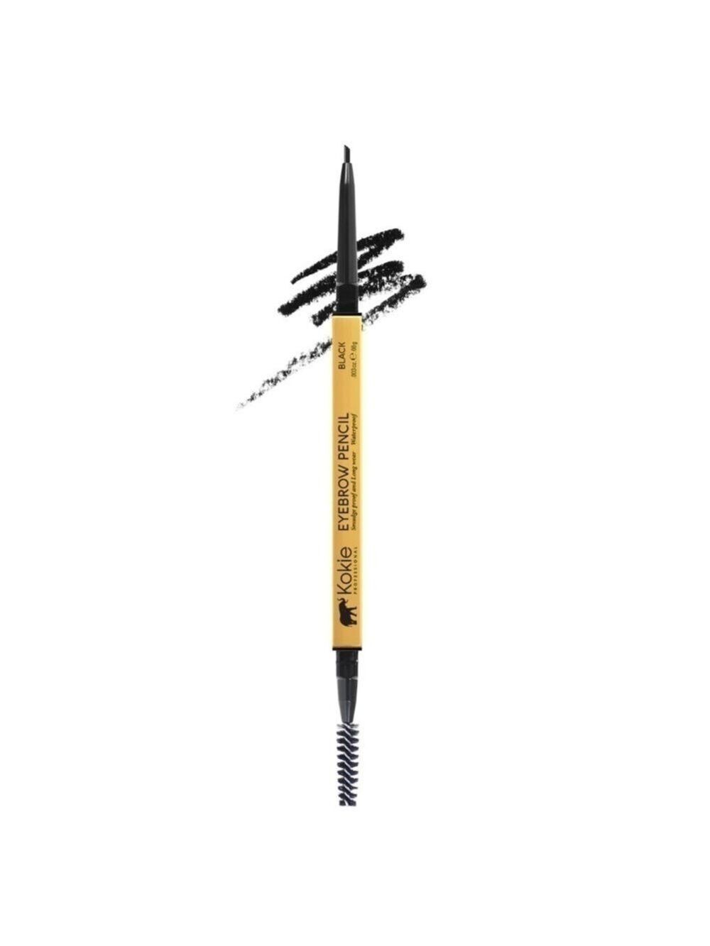 Kokie Cosmetics Micro Fine Eyebrow Pencil in Black | NEW | Waterproof